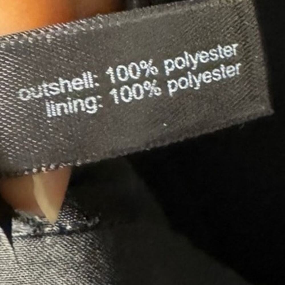 New The Limited Womens Size 8 Black 100% Polyester Sleeveless Front Zip Jumpsuit - Picture 7 of 7